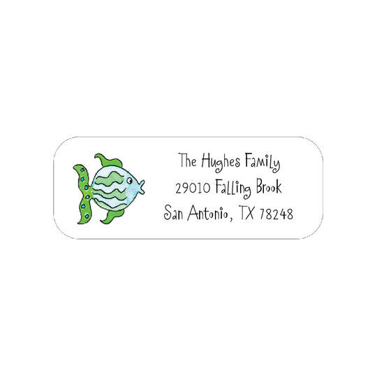 All The Fish Return Address Labels